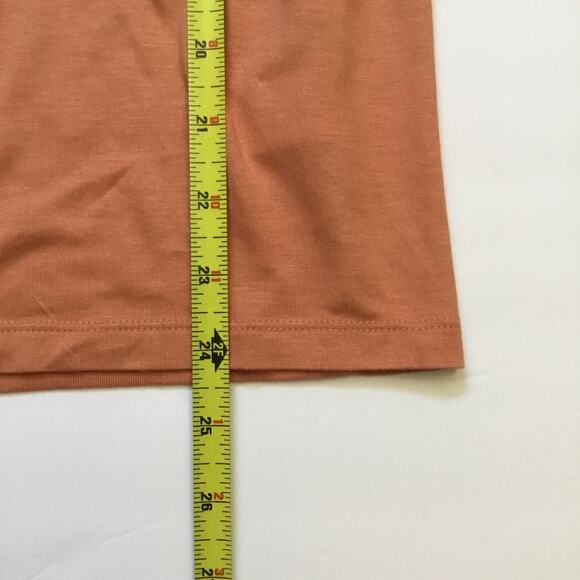 NWT Talbot Lightweight Short Sleeve Orange Blouse top size M - Picture 4 of 7